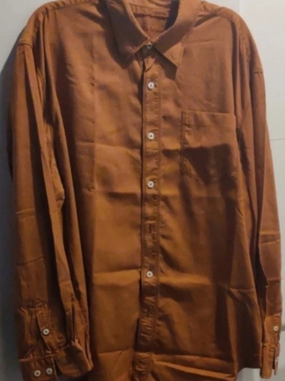 Tommy Bahama Mens Long Sleeve XXL Brown SHIRT...Pre-owned
